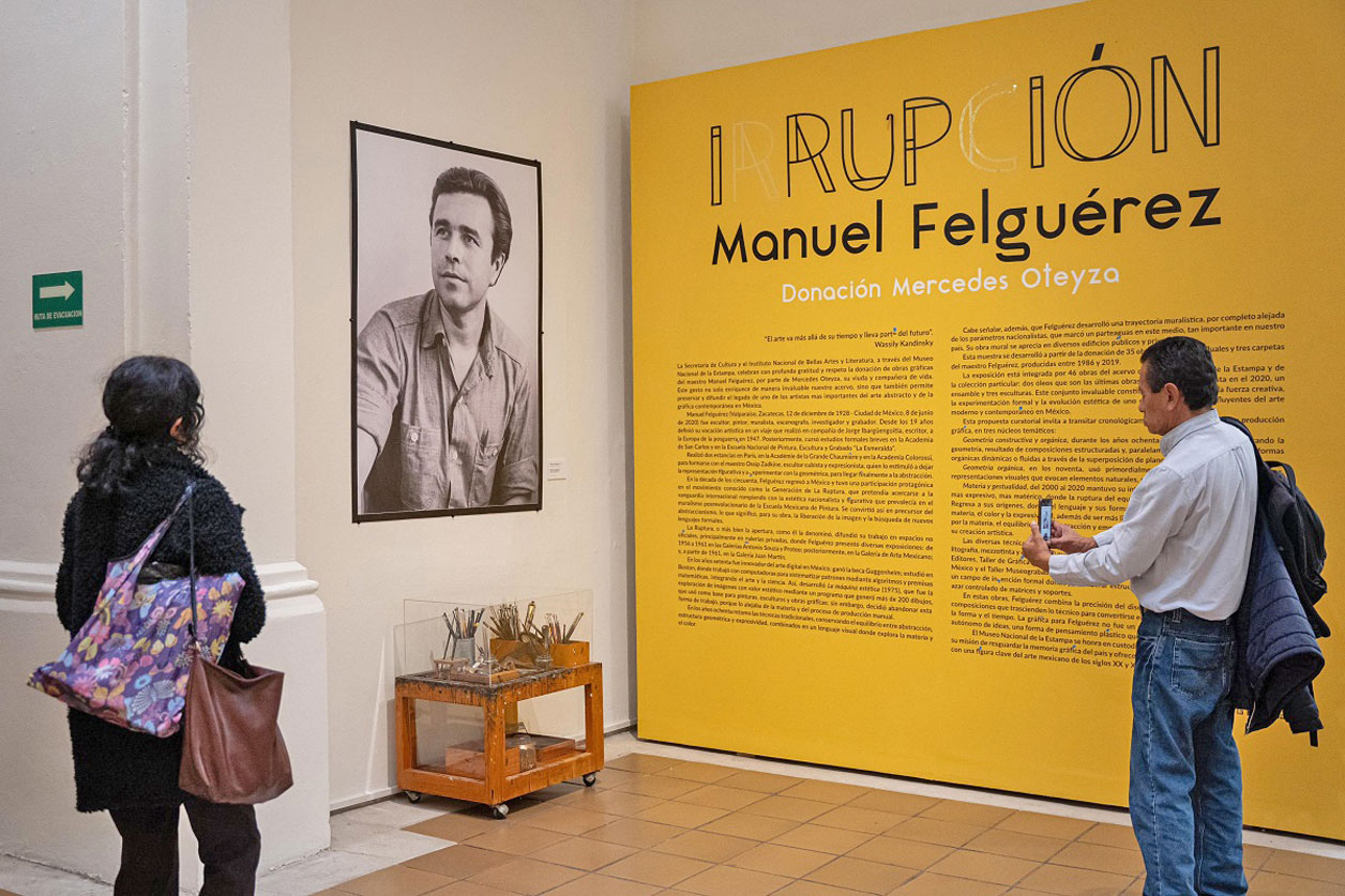 Arte de Felguérez al Museo de la Estampa