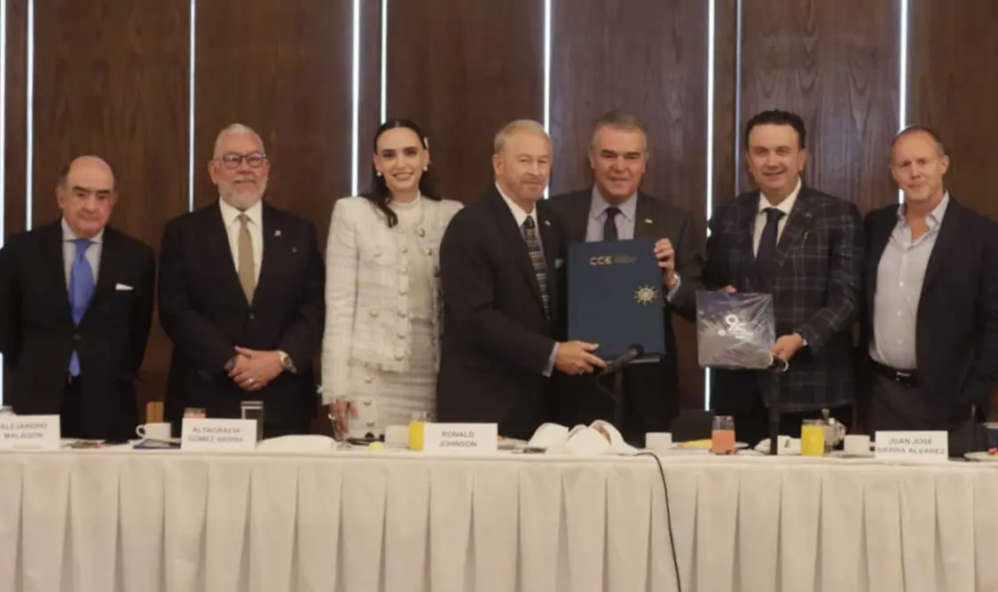 El empresariado mexicano planteó al embajador Ronald Johnson, sus inquietudes en materia comercial. Cortesía