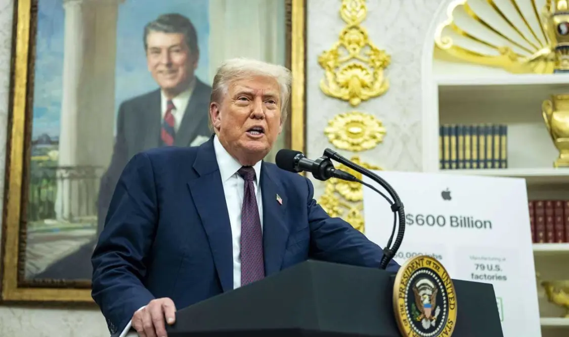 “Cuidamos de nuestro país”, afirma el presidente Donald Trump. Cortesía