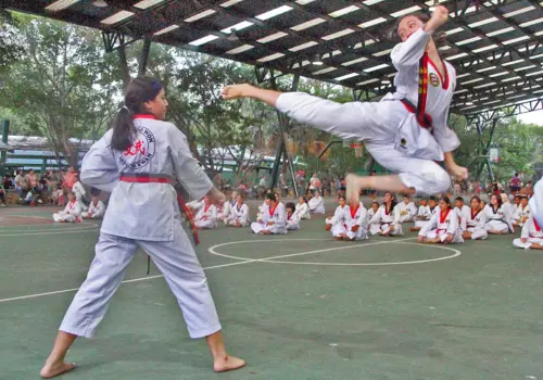Clases de TKD en Bonampak