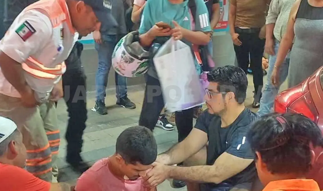 La riña fue en la 1.ª Norte entre 8.ª y 9.ª Poniente. Se desconoce lo que la provocó. Ulises Villalobos / CP