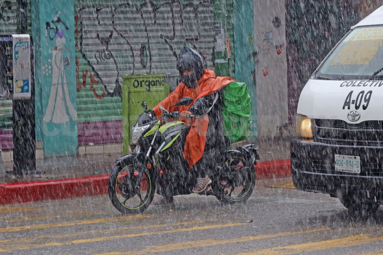 Advierten por lluvias intensas en Chiapas durante la semana