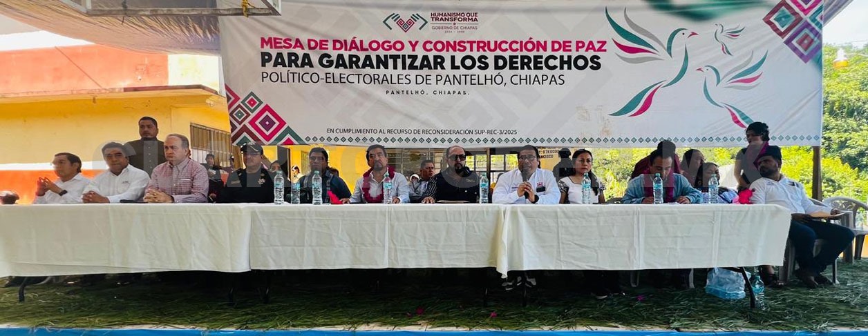 Realizan 7ª. Mesa de Diálogo en Pantelhó