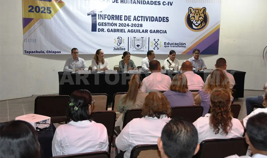 El director presentó su primer Informe de actividades de la Gestión 2024-2028. Cortesía