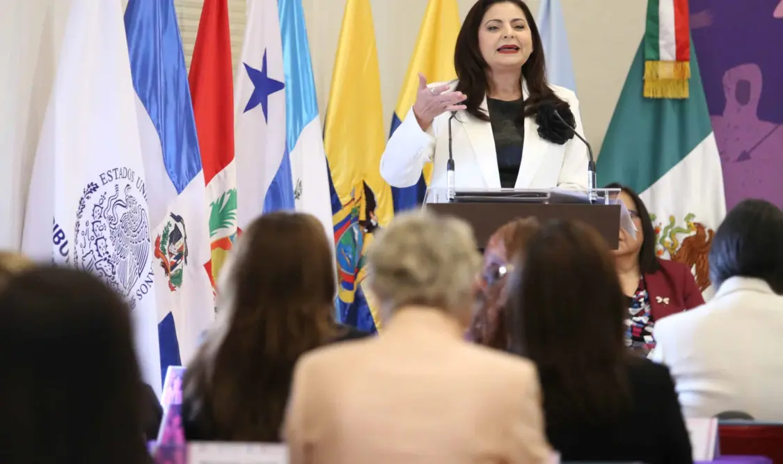 La magistrada expuso que se pueden identificar las brechas persistentes en el tema. Cortesía
