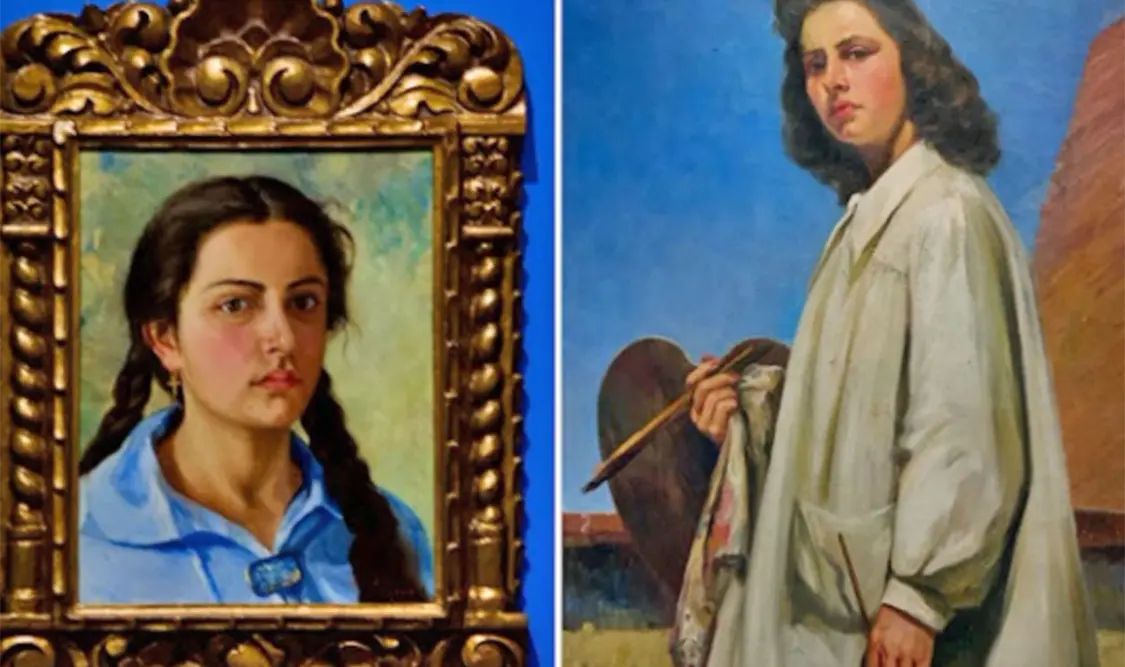 Calvo despliega su notable versatilidad con el pincel y reivindica el papel de las mujeres en la pintura. Cortesía