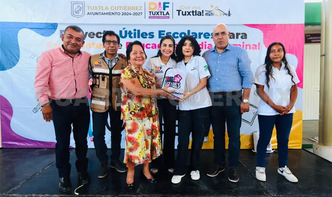 Tux-Útiles llegará a todas las preparatorias públicas de Tuxtla: Ángel Torres. CP