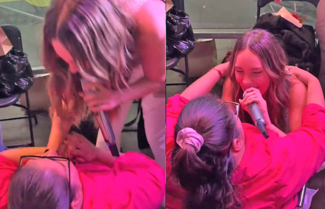 Belinda sorprende a una de sus fans