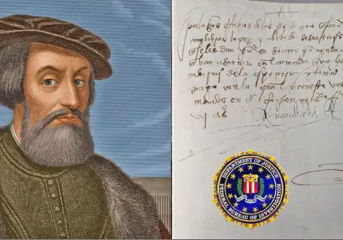 FBI recupera carta de Hernán Cortés robada