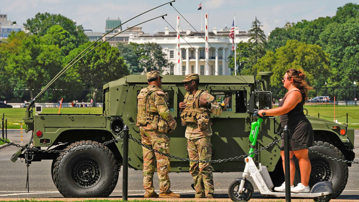 Más de 300 tropas patrullarán Washington