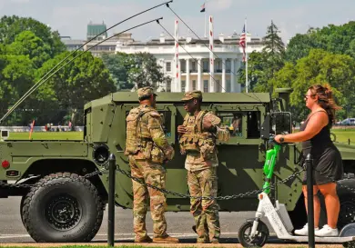 Más de 300 tropas patrullarán Washington