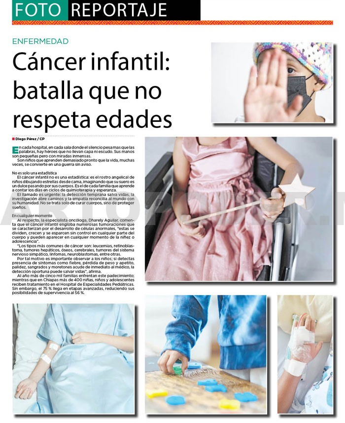 Cáncer infantil: batalla que no respeta edades