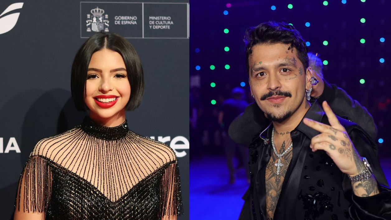 Christian Nodal y Ángela Aguilar