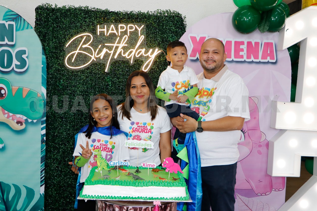 Hermanitos festejan juntos