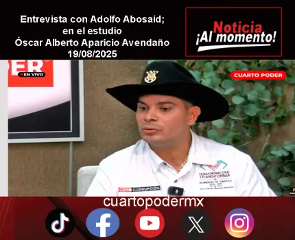 Entrevista con Adolfo Abosaid; en el estudio Óscar Alberto Aparicio Avendaño