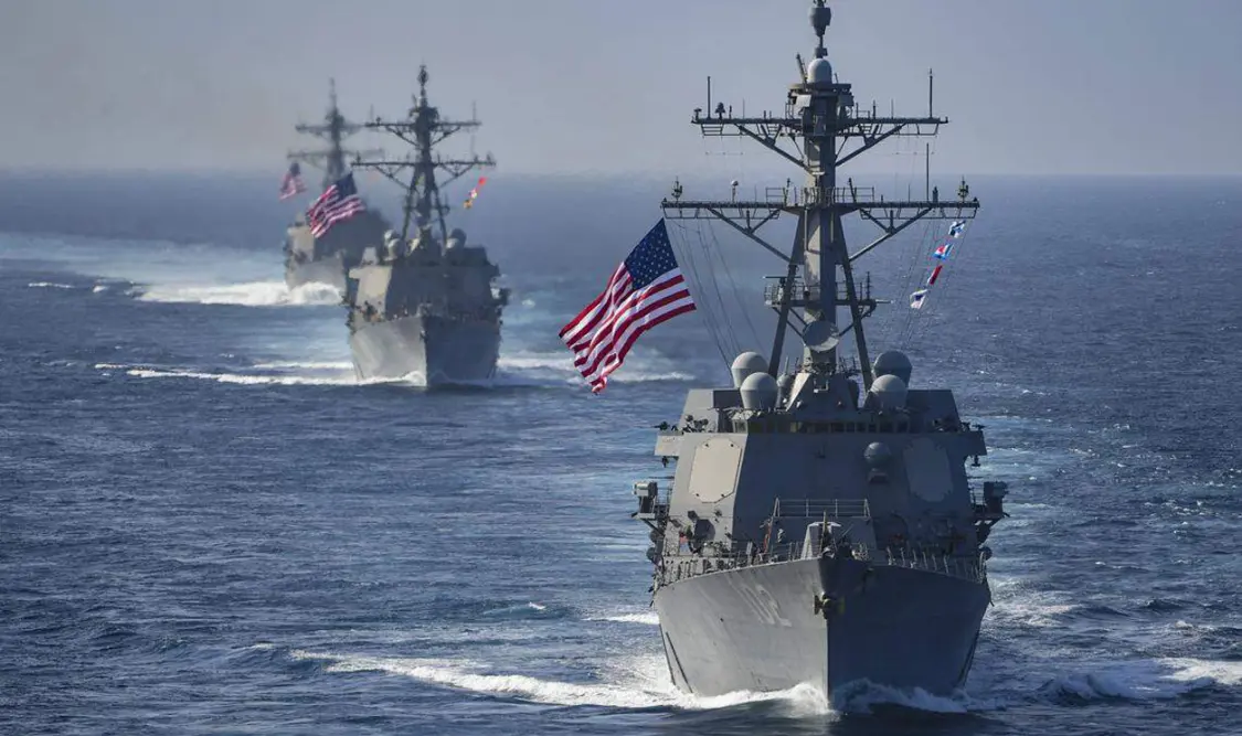 La semana pasada el Pentágono ya había adelantado información sobre el despliegue de buques. Cortesía