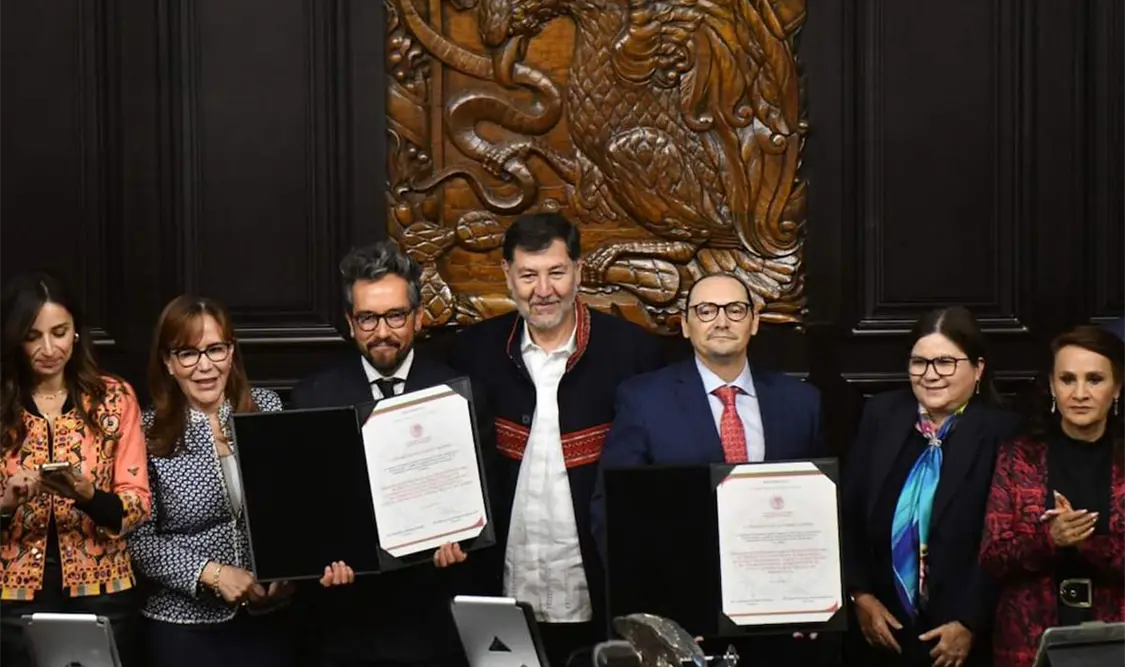 La Comisión de Asuntos Políticos e Internacionales aprobó con 12 votos a favor la designación de Genaro Lozano. Cortesía