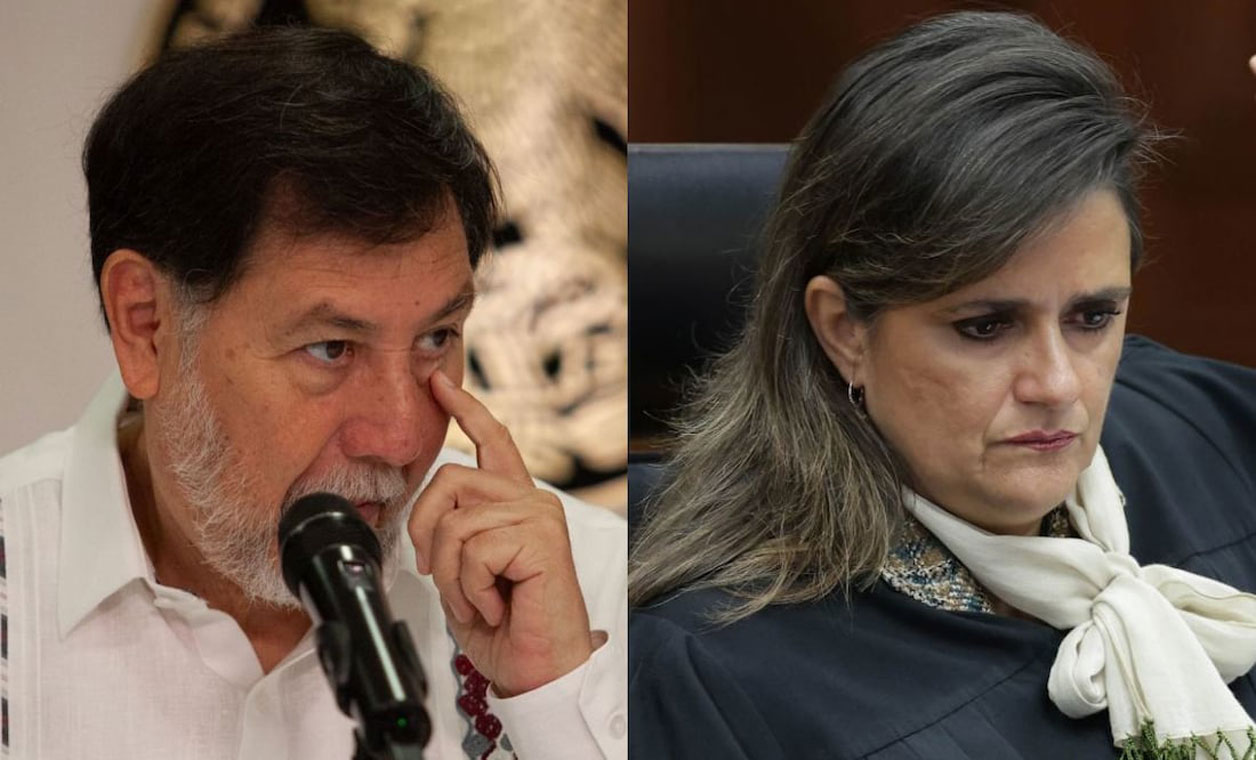 Se lanza Noroña contra ministra Ríos Farjat