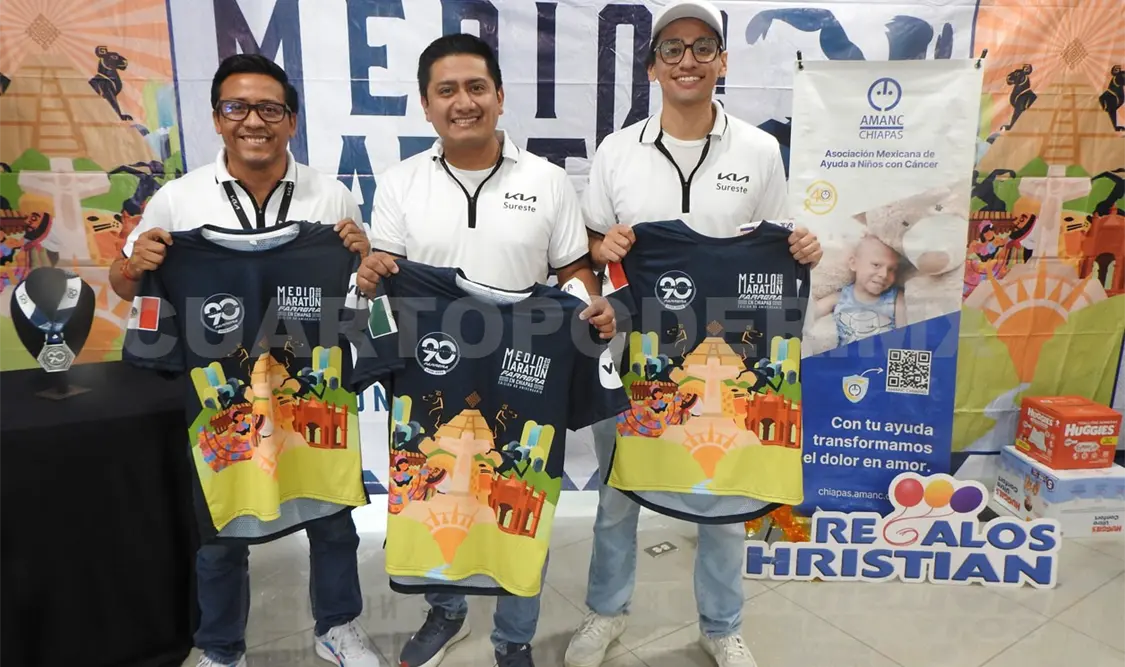 Este domingo se celebrará el Medio Maratón Farrera en Chiapas 2025. Cortesía