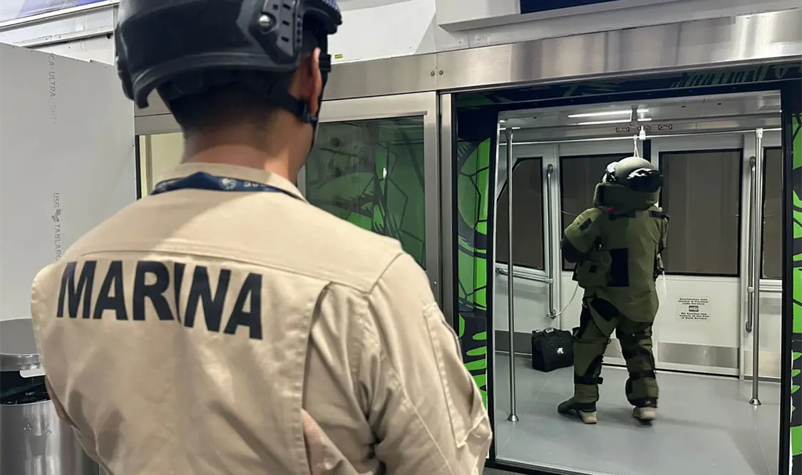 En el AICM realizan simulacro de seguridad