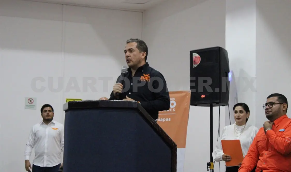 Manuel Sobrino Durán, coordinador operativo de Movimiento Ciudadano en Chiapas. CP