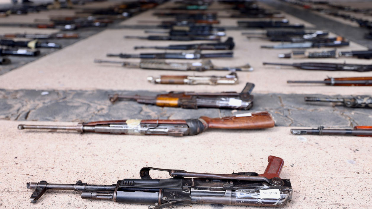 Gabinete de Seguridad asegura 5 mil 167 armas