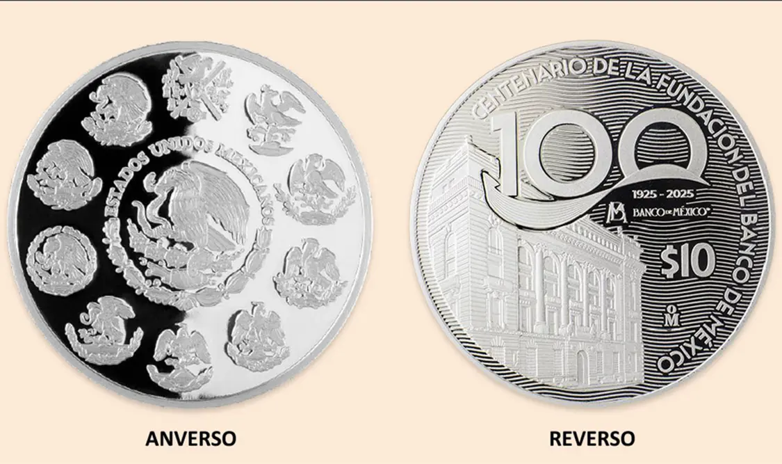 Su contenido es de dos onzas de plata de ley 0.999. Cortesía