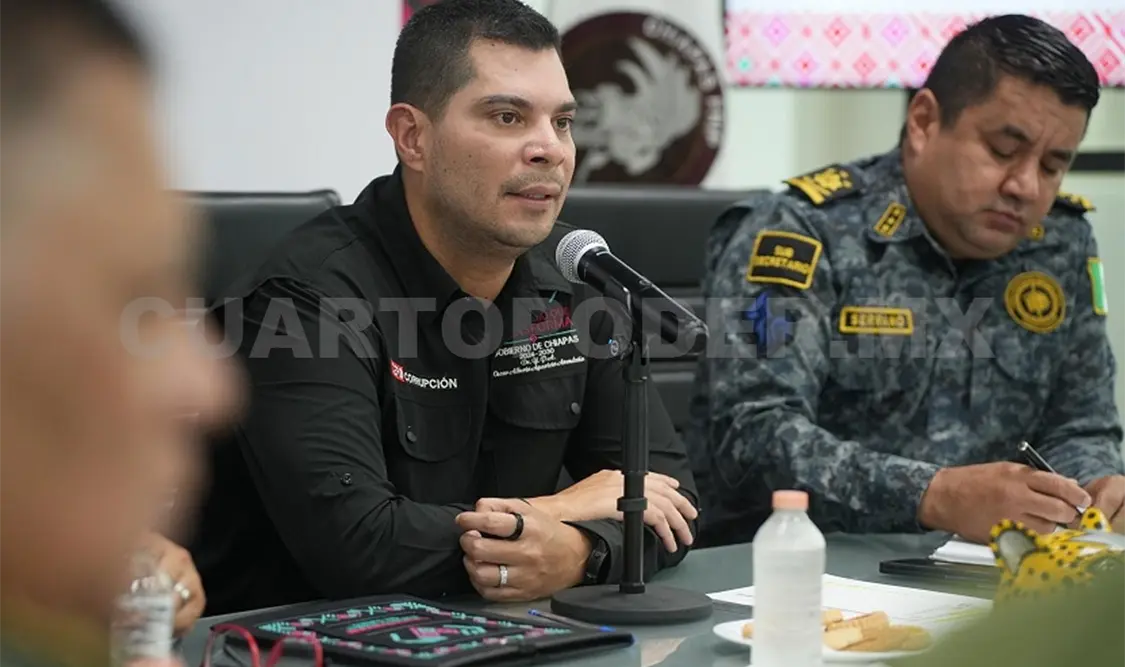 Aparicio Avendaño instruyó a los mandos operativos a continuar manteniendo la vigilancia de manera permanente. CP