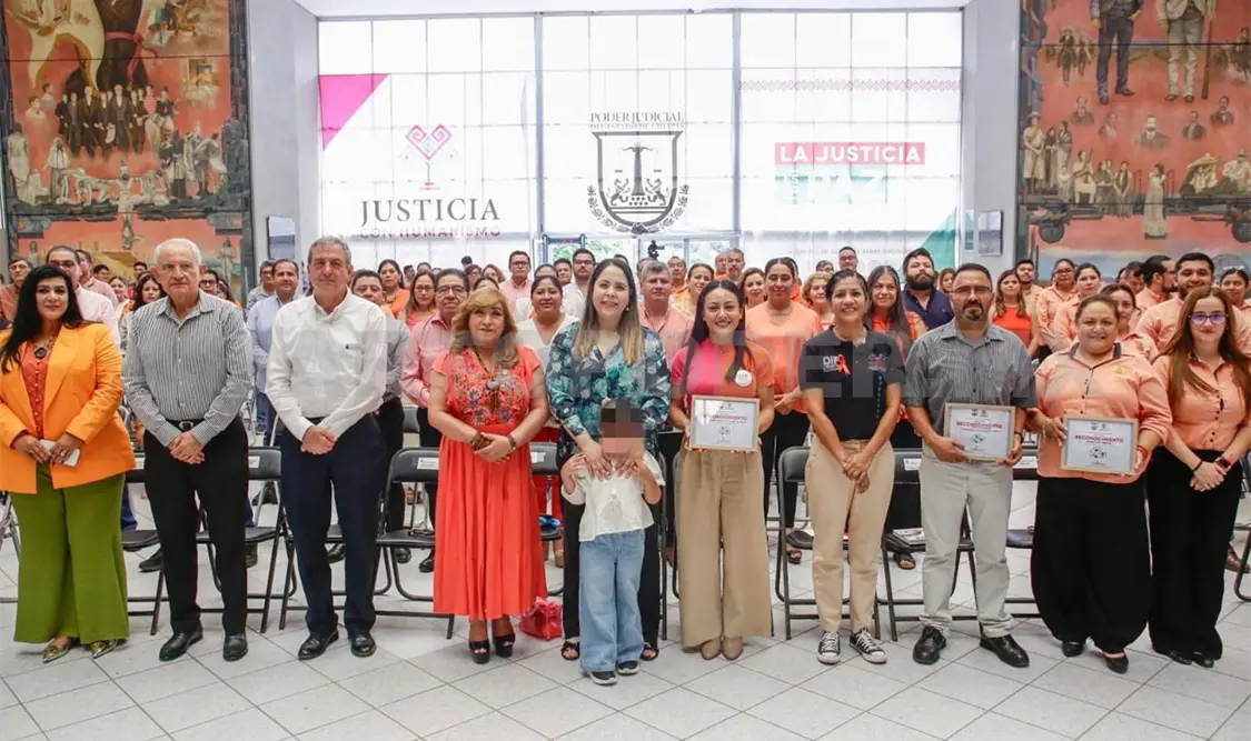 La actividad se realizó en el vestíbulo de la Jurisprundencia de la sede judicial de Tuxtla Gutiérrez. Cortesía