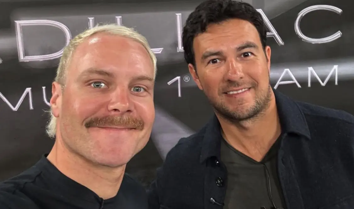 “Checo” y Bottas suman 527 Grandes Premios disputados y 16 victorias, son una dupla que, según Cadillac, aporta una combinación inigualable de experiencia. Cortesía