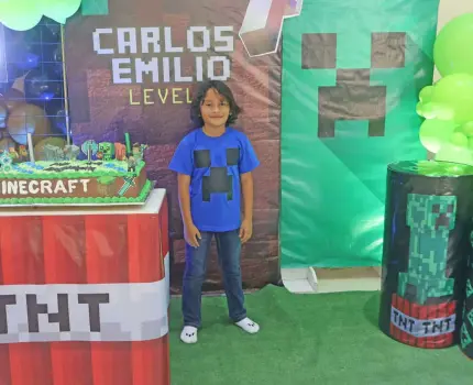 Una increíble fiesta de Minecraft