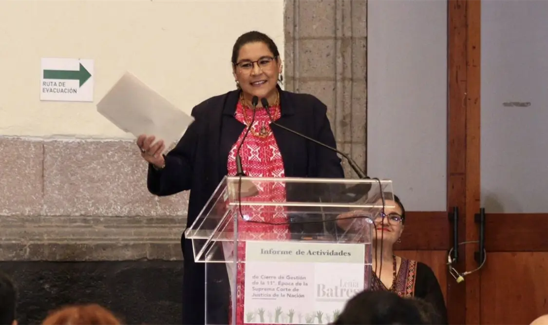 Lenia Batres Guadarrama afirmó que esta semana se “enterró” al Poder Judicial “ominoso”. Cortesía