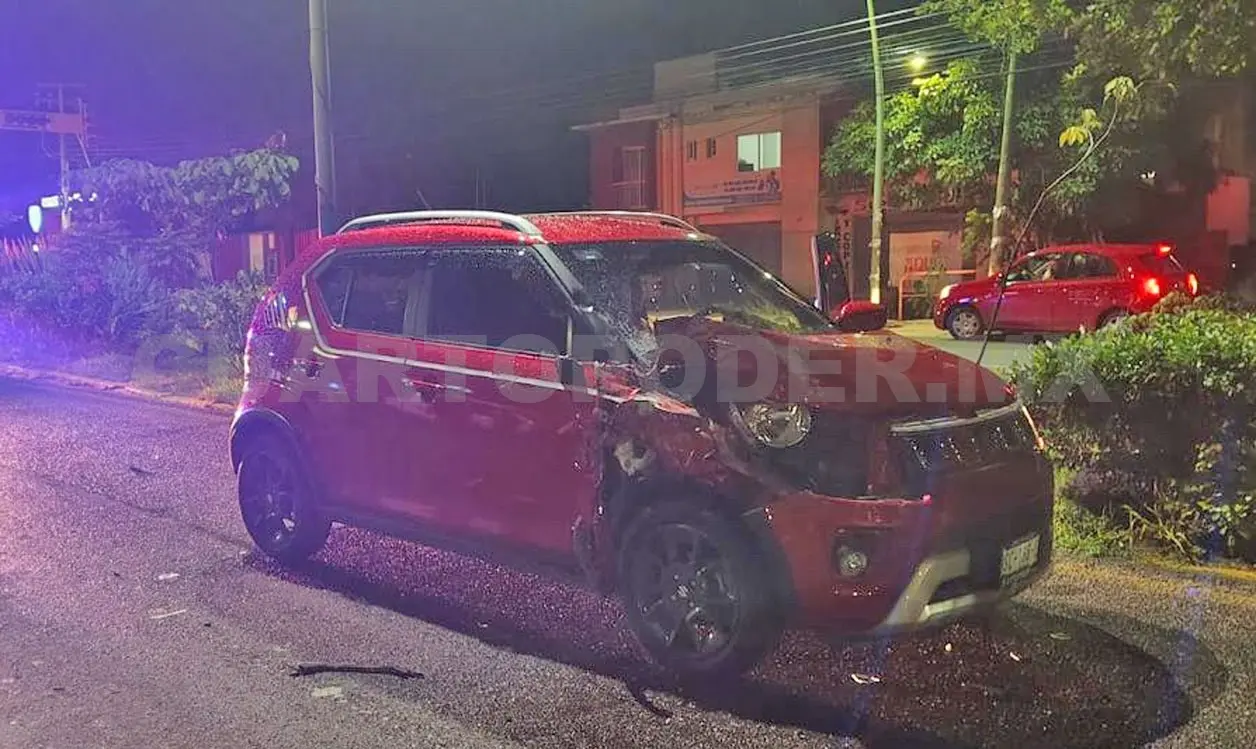 El impacto aparentemente se dio por la falta de precaución y el exceso de velocidad. Ulises Villalobos / CP
