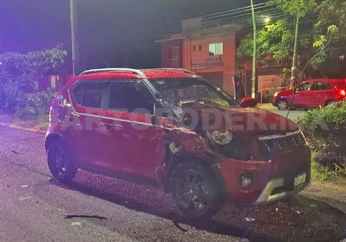 Quedan tres lesionados en un encontronazo