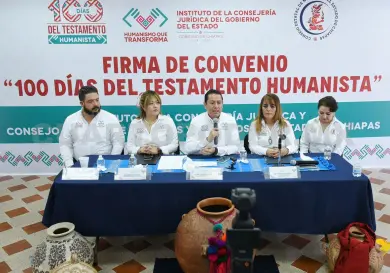 Presentan el convenio 100 Días de Testamento