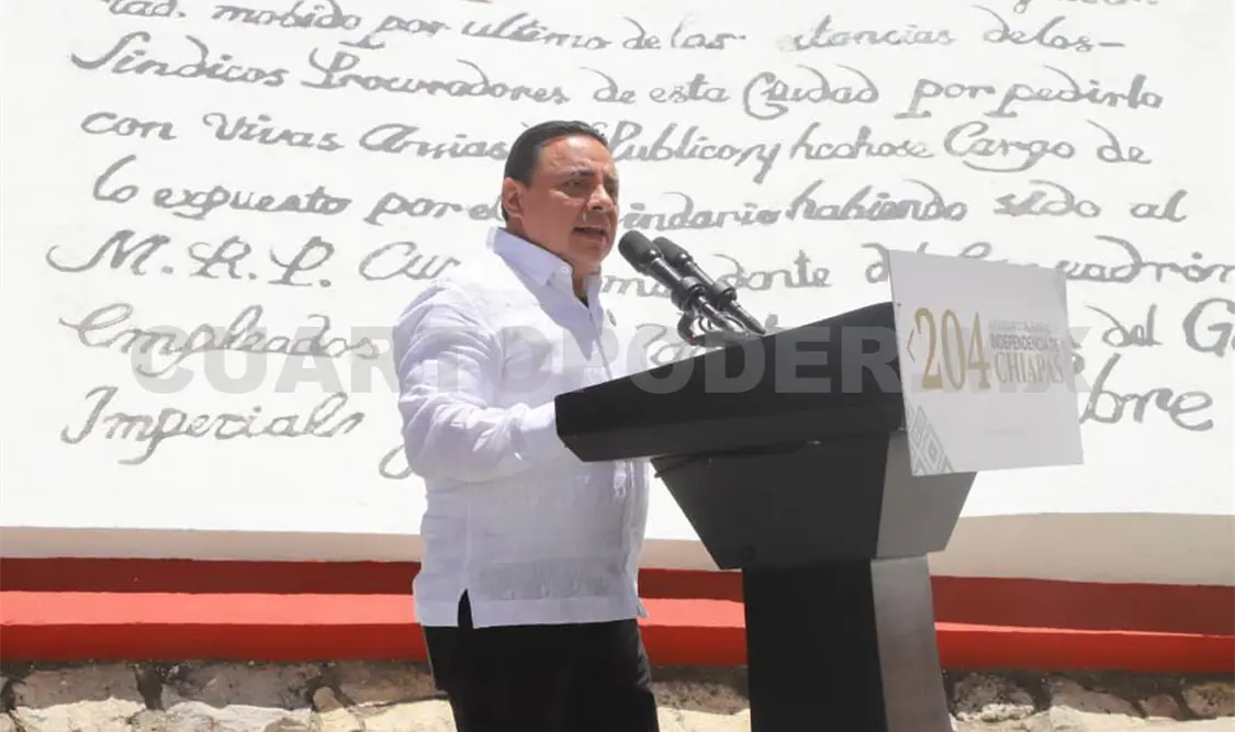 Guillén agradeció la oportunidad de brindar este importante mensaje a nombre de los Poderes de la entidad. Cortesía