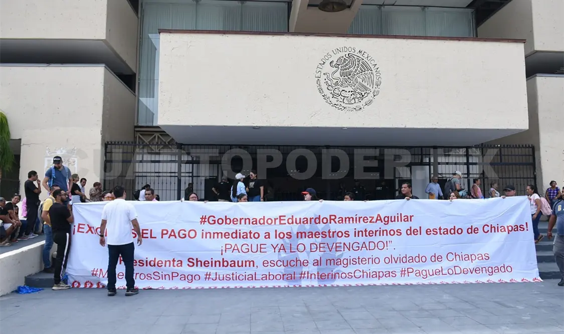 La decisión de que interinos no volverán a clases se debe al adeudo de un ciclo escolar atrasado. Guillermo Ramos / CP