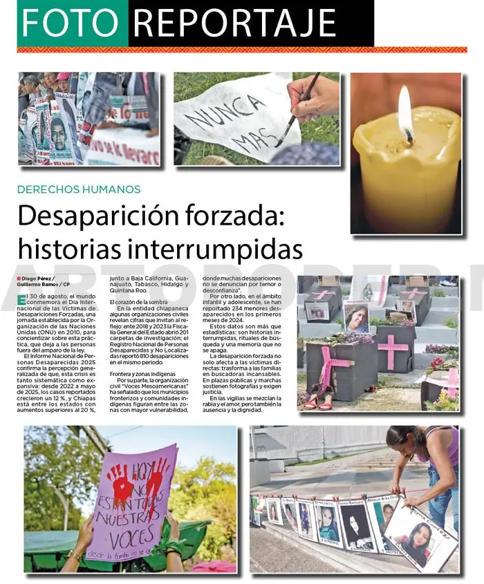 Desaparición forzada: historias interrumpidas