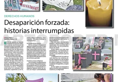 Desaparición forzada: historias interrumpidas