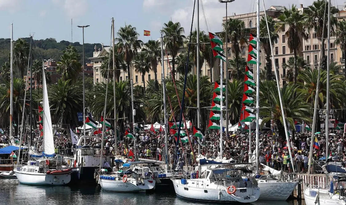 Buscan romper el cerco para que los palestinos reciban la ayuda humanitaria. Cortesía