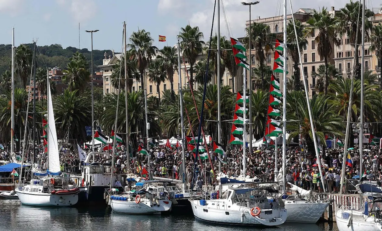 Buscan romper el cerco para que los palestinos reciban la ayuda humanitaria. Cortesía