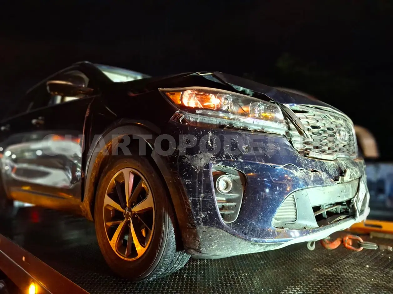 Fueron detenidos dos ocupantes de la camioneta Kia. Genaro Sánchez / CP