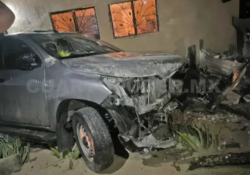 Terminan su parranda estampados en casa