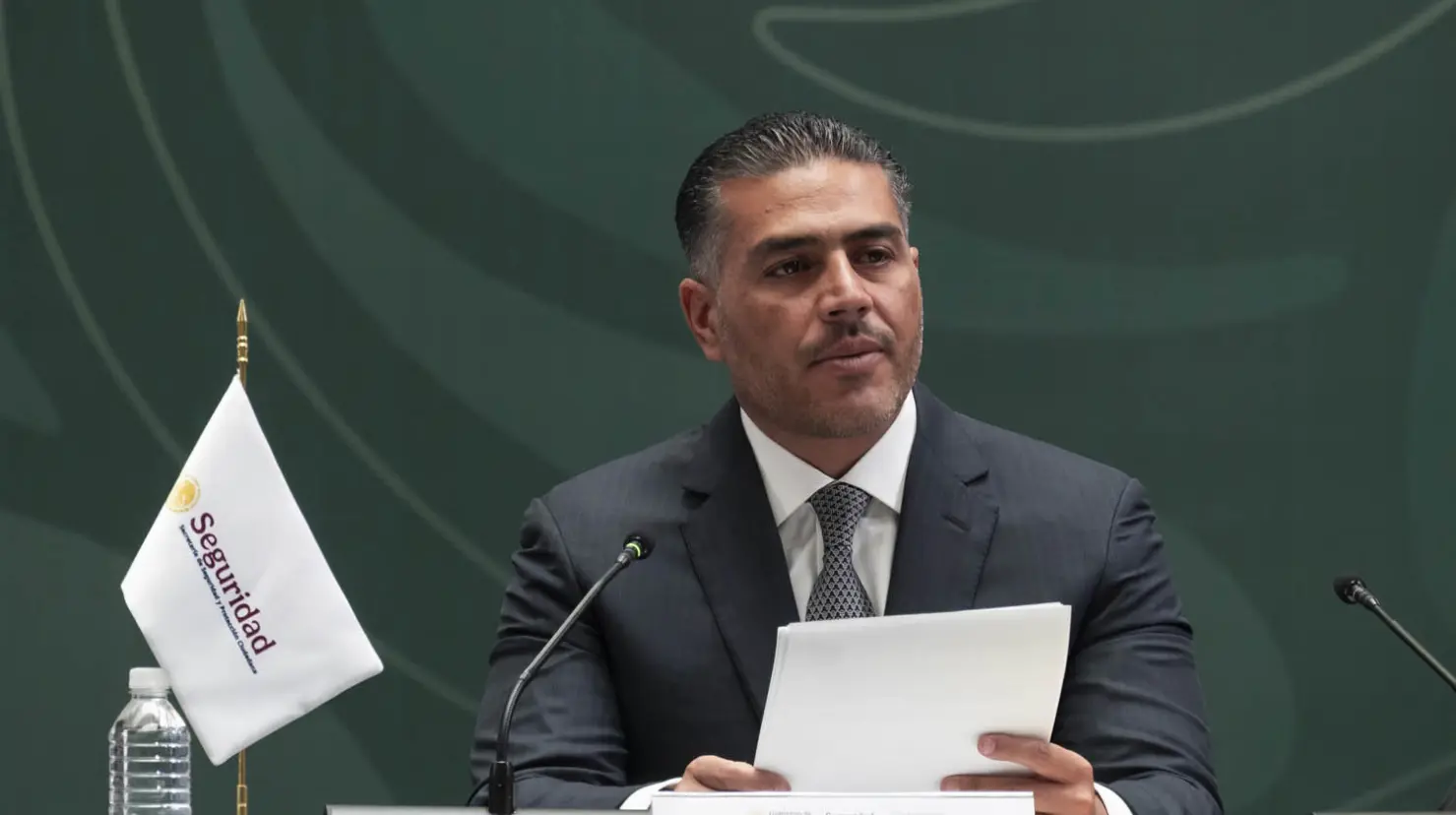 El titular de la SSPC durante el Consejo Nacional de Seguridad Pública 2025. El Universal