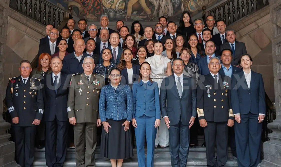 Eduardo Ramírez participó en la sesión del Consejo Nacional de Seguridad Pública, encabezado por la presidenta. CP