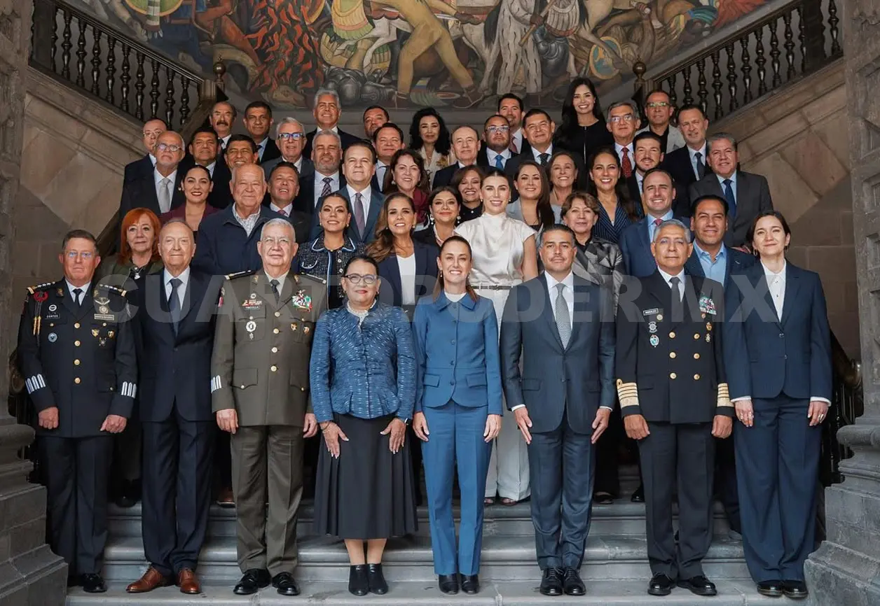 Eduardo Ramírez participó en la sesión del Consejo Nacional de Seguridad Pública, encabezado por la presidenta. CP