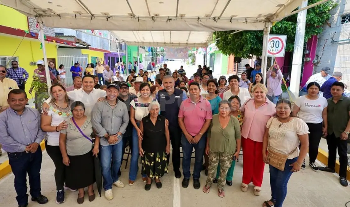 Más de 180 metros lineales con concreto hidráulico y servicios básicos, como parte del programa Calles Felices. Cortesía