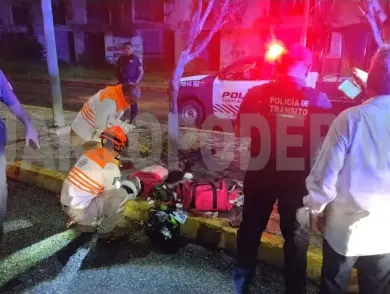 Grave motorista al derrapar en el libramiento