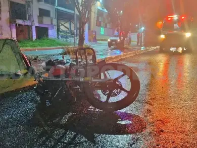 Grave motorista al derrapar en el libramiento
