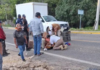 Atropella a transeúnte y luego escapa velozmente